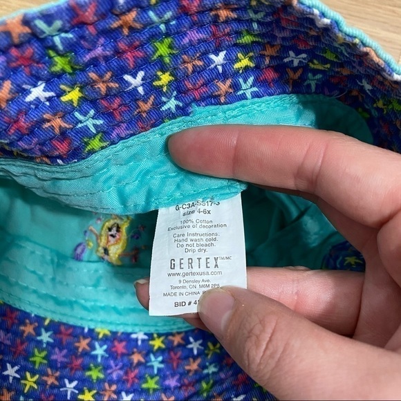 Mermaid at Heart Bucket Hat Blue Sz 4-6x Girls - Picture 5 of 5